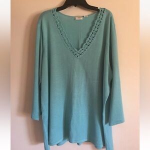NWT Cato Womens Lightweight Sweater Size 22/24W Green
